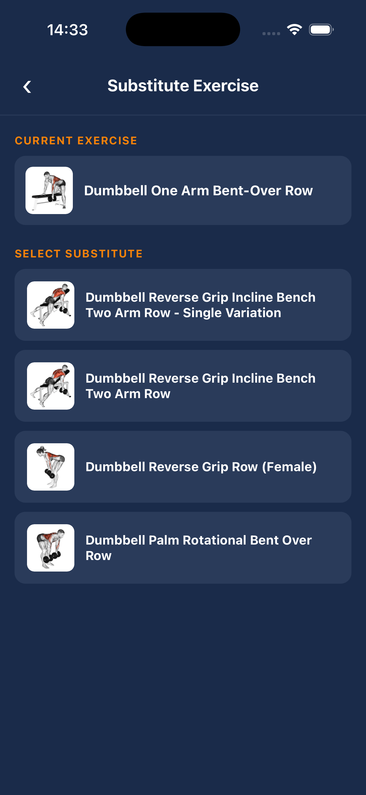 Change exercise